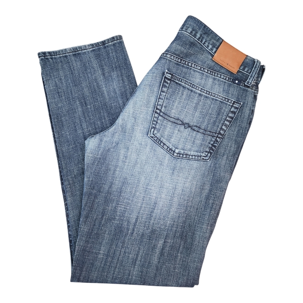 Lucky Brand Men's Blue 221 Original Straight Cotton Jean Size 36W 34L